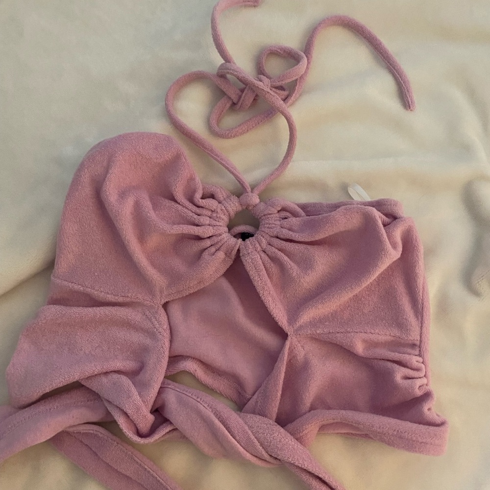Pink halter top - Picture 3 of 4